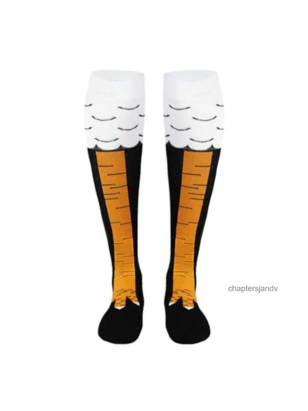 Womens Compression Socks Knee High Athletic Nylon Chicken Leg Novelty